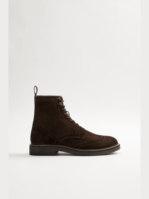 Perforated Leather Boots