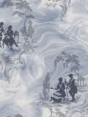 Smoke Date Wallpaper In Blueberry From The Sanctuary Collection By Mayflower Wallpaper