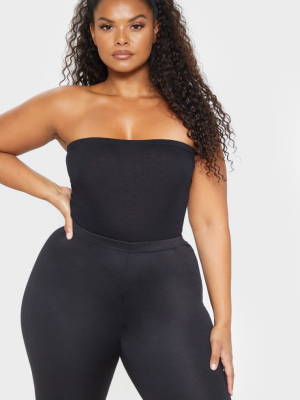 Plus Black Basic Bandeau Bodysuit