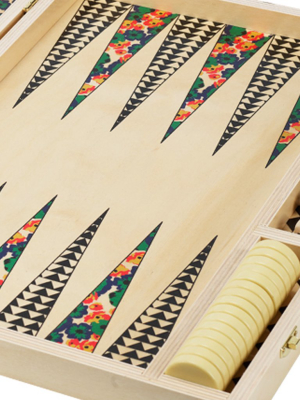 Poppy Green Tabletop Backgammon