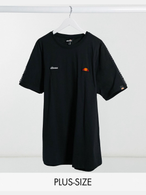 Ellesse Plus Fede Logo Taping T-shirt In Black