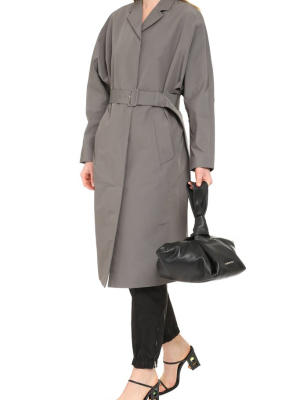 Prada Mid Length Tech Belted Coat