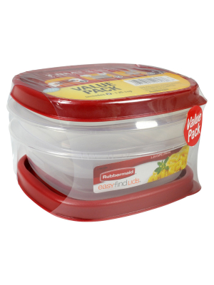 Rubbermaid 4pc 1.25 Cup Food Storage Container With Easy Find Lid