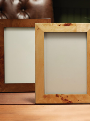 Burled Wood 5" X 7" Photo Frame In Various Colors