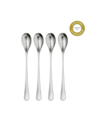 Rw2 Satin Long Handled Spoon, Set Of 4