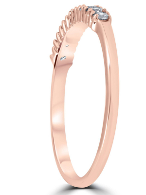 Pompeii3 Diamond Wedding Ring 14k Rose Gold