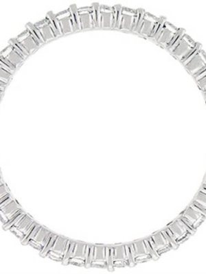 Pompeii3 3/4ct Genuine Engagement Wedding Ring 14k White Gold Stackable Band