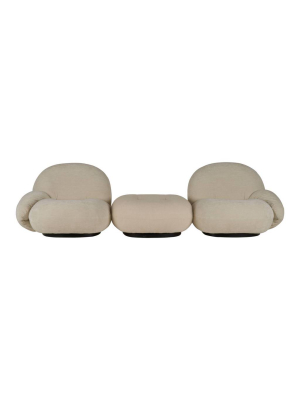 Pacha Sofa: 2-seater With Armrests And Ottoman
