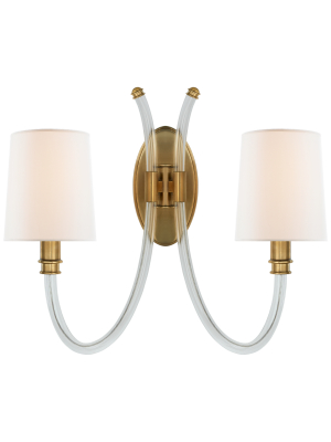 Clarice Double Sconce In Various Colors