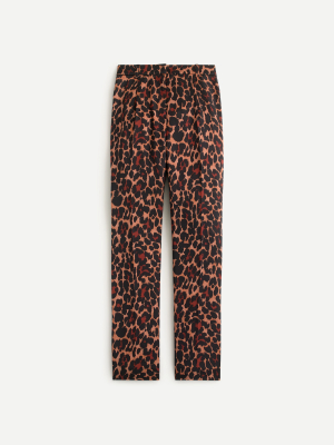 High-rise Wide-leg Trouser In Leopard