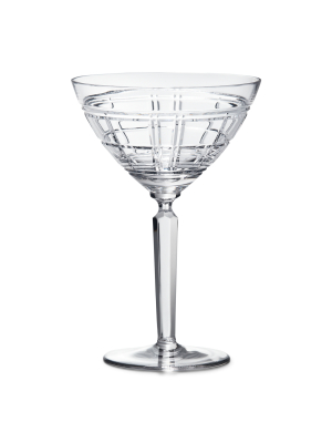 Hudson Plaid Martini Glass