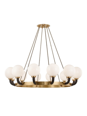 Werner Black Pendant 12 Lamp