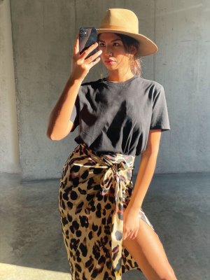 Brown Leopard Jaspre Skirt