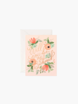 Rifle Paper Co. Blushing Bridesmaid Card