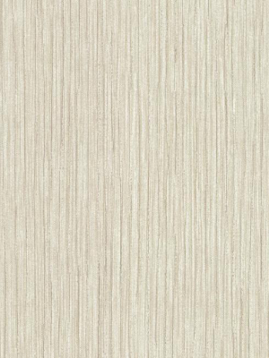 Tuck Stripe Wallpaper In Beige And Ivory From The Terrain Collection By Candice Olson For York Wallcoverings