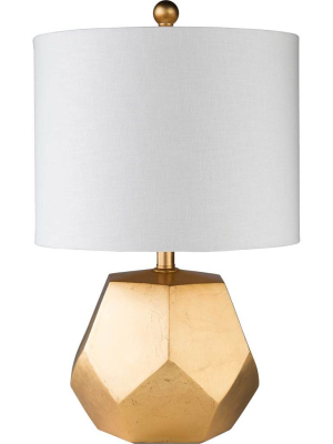 Finley Table Lamp White/gold