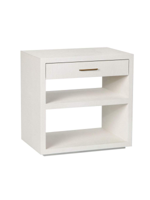 Interlude Home Livia Bedside Chest In White