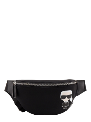 Karl Lagerfeld K/ikonik Logo Patch Belt Bag