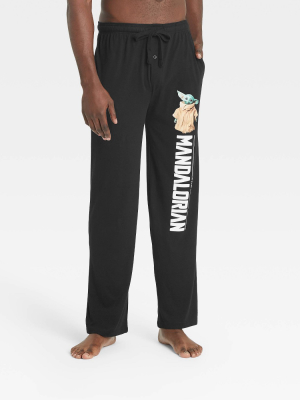 Men's Star Wars: The Mandalorian Lounge Pajama Pants - Black