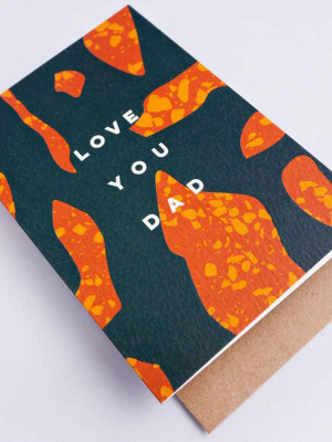 The Completist Love You Dad Terrazzo Shapes