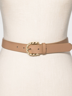 Women's Gold Rope Buckle Belt - A New Day™