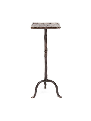 Maddy Drinks Table Bronze Twisted Iron