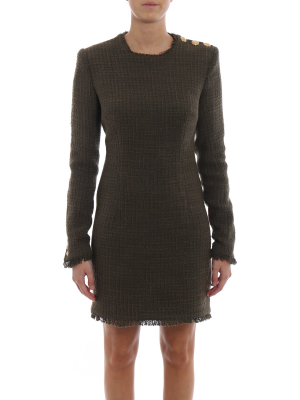 Balmain Fitted Long-sleeved Dress