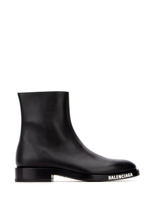 Balenciaga Logo Sole Ankle Boots