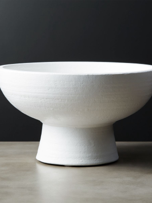 White Pedestal Bowl