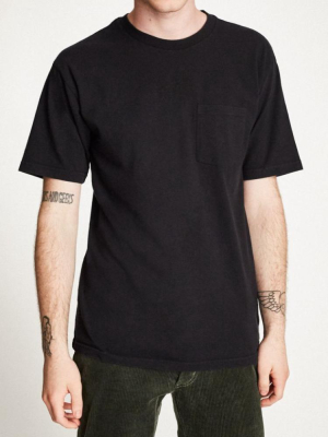 Basic Premium Tee: Washed Black