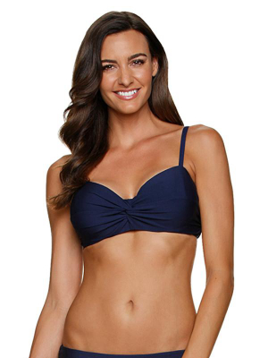 D/dd Cup Twist Underwire Bra-navy