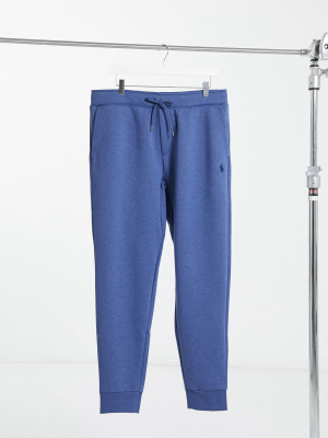 Polo Ralph Lauren Double Knit Tech Sweatpants In Blue Heather