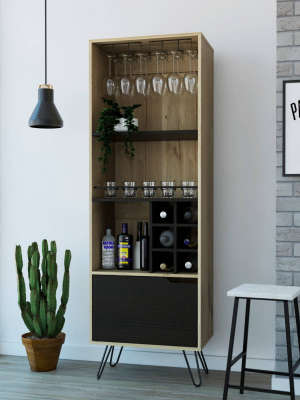 Aster High Bar Cabinet Light Wood - Rst Brands