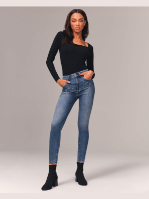 High Rise Super Skinny Ankle Jeans