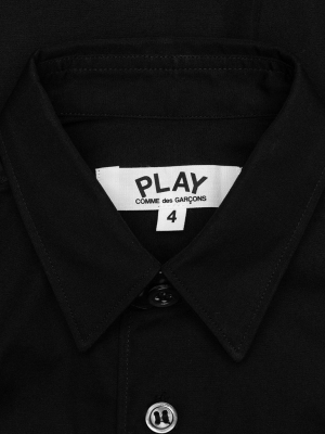 Comme Des Garcons Play Kid's Shirt - Black