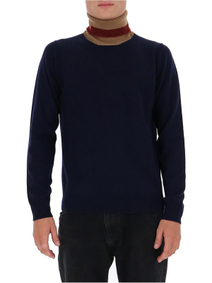 Maison Margiela Colour Block High Neck Sweater