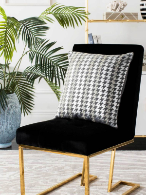 Pervade Hounds Tooth Pillow Gray