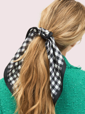 Garden Gingham Hair Tie & Bandana Set