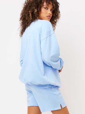 Bennie Oversized Crewneck Sweatshirt - Chambray