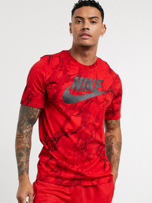 Nike Basketball Graphic T-shirt In Red