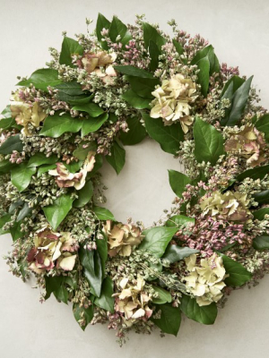 Hydrangea Wreath, 22"