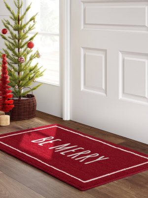 20"x34" Be Merry Accent Rug - Wondershop™