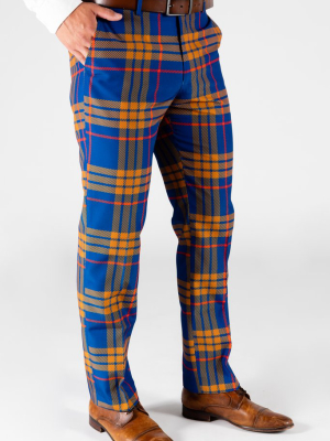 The Pipe Tobacco | Blue Plaid Party Pants