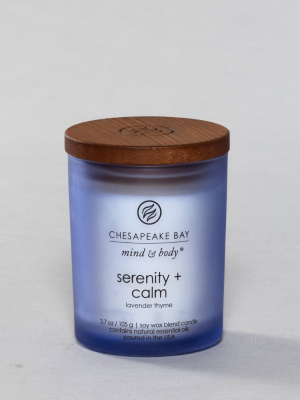 Jar Candle Serenity & Calm - Mind And Body By Chesapeake Bay Candle