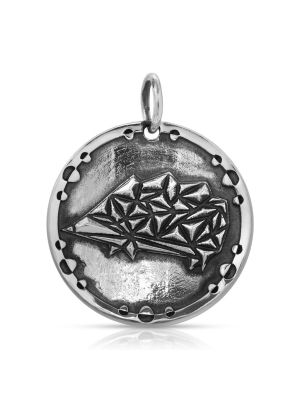 Geometric Porcupine Pendant