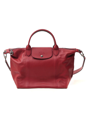 Longchamp Le Pliage Cuir Medium Tote Bag