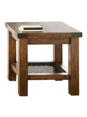 Hailee End Table Oak - Steve Silver