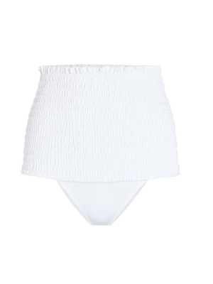 Nilo Smocked Bottom In White