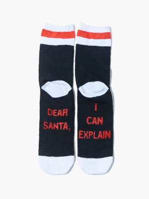 Dear Santa Crew Socks