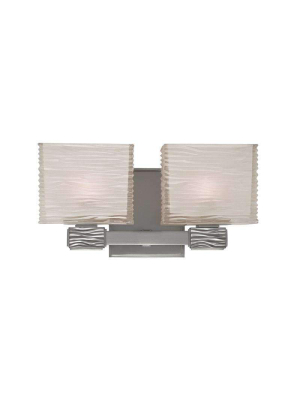 Hartsdale 2 Light Bath Bracket Satin Nickel